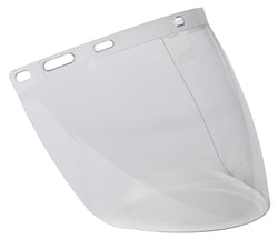 CLEAR UNCOATED VISOR SHAPED